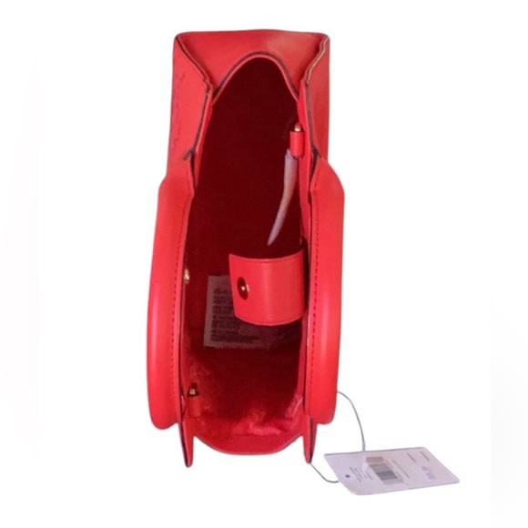 KATE SPADE NWT Prikly Pear Red Leather Satchel Crossbody Meriwether Flyn St. - Picture 6 of 6